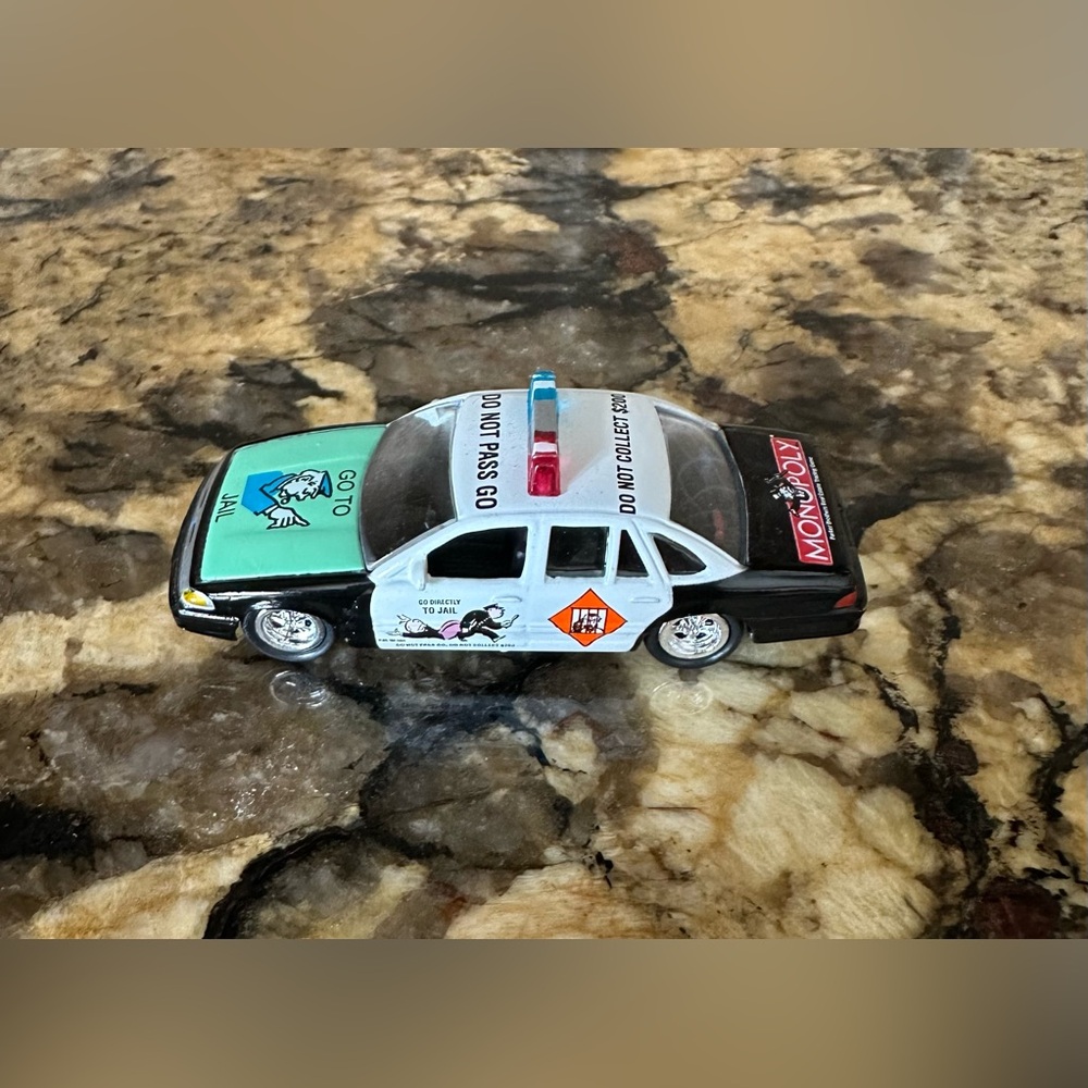 Vintage Johnny Lightning 1997 Ford Crown Vic Police Car Monopoly Go To Jail
